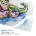 thumbnail image 2 of Sikiie Alligator Donut Pool Float Puzzle, Jigsaw Puzzles, Jigsaw Puzzles 1000 Pieces, Custom Jigsaw Puzzle for Adults (29.5×19.7in, Horizontal), 2 of 9