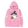 thumbnail image 3 of successthop Spooky Season Hoodie Graphic Ghost Pumpkin Toddler Girls Boys Fleece Long Sleeve Pullover Sizes 3-14, 3 of 3