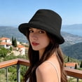 thumbnail image 2 of Bibifish Womens Bucket Hat Sun UPF 50 + Foldable Lightweight Short Brim Outdoor Travel Cap For Summer Sun Protection, 2 of 3