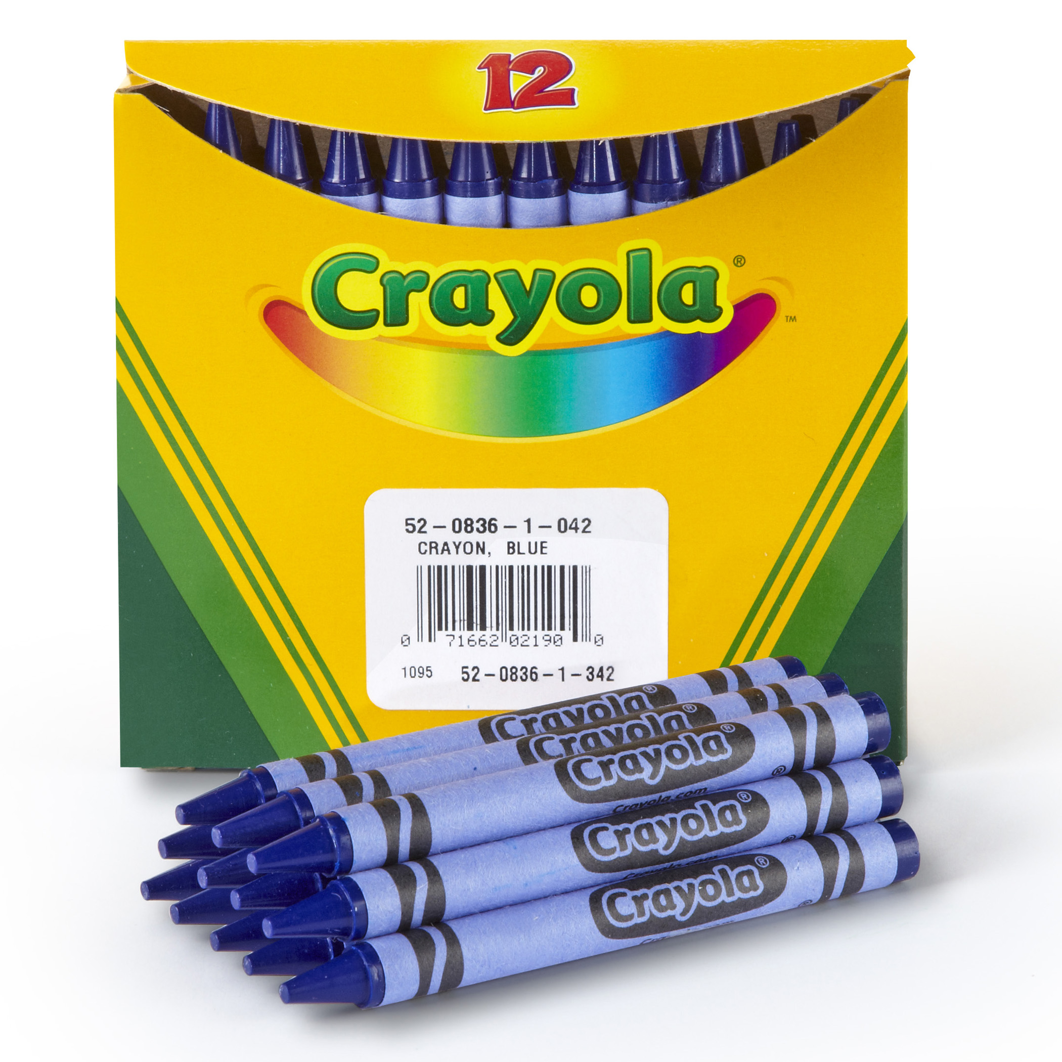 Crayola Bulk Crayons, Blue, Regular Size, 12 Per Box, Set Of 12 Boxes