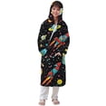 thumbnail image 2 of Ropa de cama Ropa infantil Albornoz grueso con capucha alargado Pijamas de terciopelo para niñas Camisón de poliéster para niñas, 2 of 7