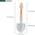 thumbnail image 4 of Berry&Bird Digging Shovel with Wooden Handle, 4 of 9