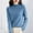 Blue, variant on Women Pure Long Sleeve Crew Neck Soft Warm Pullover Knit Fall Winter Long Sleeve Thermal for Women Cold Weather Compression Shirt Thermal Base Layer Men Thermal Underwear Tops for Men Long