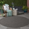 thumbnail image 4 of 6 ft. Dark Red Power Loom Round Area Rug - Dark Red - 6 ft., 4 of 9