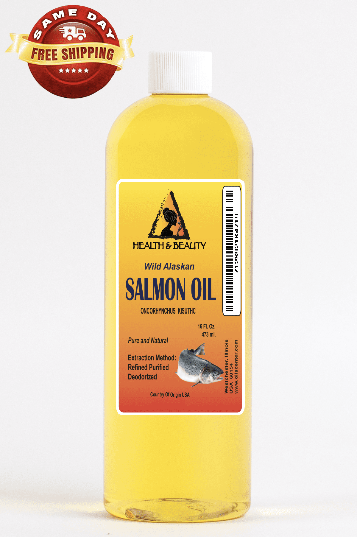 Wild alaskan salmon oil by h&b oils center all natural for dogs & cats