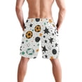 thumbnail image 3 of Men's Short Pants Beach Pants Men's Beach Shorts Short Pants Quick Drying Pants Lightweight and Breathable Fashionable and Unique L Star Football, 3 of 8