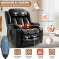 thumbnail image 4 of Power Lift Recliner Chair with Massage and Heat for Elderly, Electric Recliner Chairs for Adults, Cup holders, Remote Control, Side Pockets, USB Ports, Black, 4 of 8