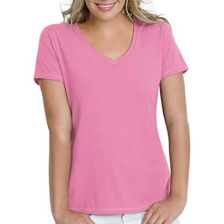 Women's Essential Short-Sleeve V-neck T-Shirt - Walmart.com