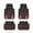 Black/Red, variant on Custom Accessories Sports Car Floor Mats Anodized 4-Piece Black-Red