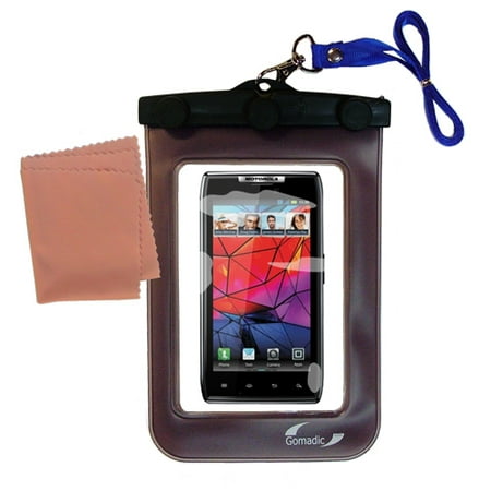 Gomadic Clean and Dry Waterproof Protective Case Suitablefor the Motorola DROID RAZR to use
