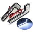 thumbnail image 1 of 2 x 8 DRL LED Style 12V Car Daytime Running Lights Headlights Fog Lights White, 1 of 5
