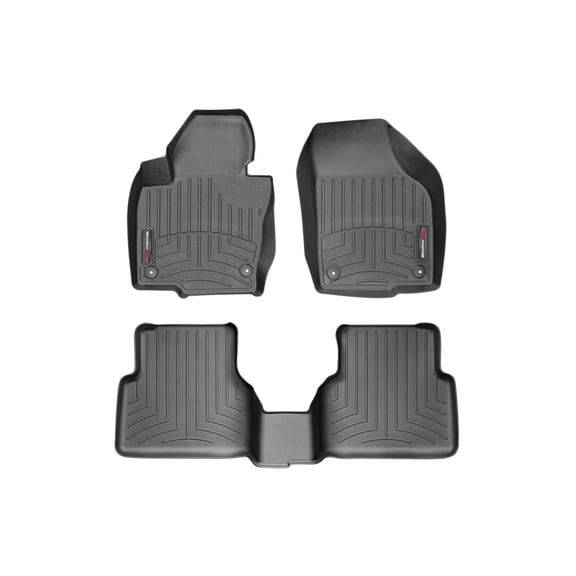 WeatherTech Custom Fit FloorLiners compatible with VW Tiguan, Tiguan Limited - 1st & 2nd Row, Black