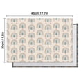 thumbnail image 6 of Beige Boho Bohemia Rainbows Hearts Pattern Summer Placemats Table Placemats Set Of 4-Linen Kitchen Washable Placemats Table Mats 11.8"x17.7"Non-Slip Heat Resistant, 6 of 6