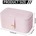 thumbnail image 2 of Small Jewelry Box, Travel Jewellery Box, Mini Travel Jewelry Box Organizer, Small Portable Travel Jewellery Organiser Storage Case for Girls Women, 2 of 5