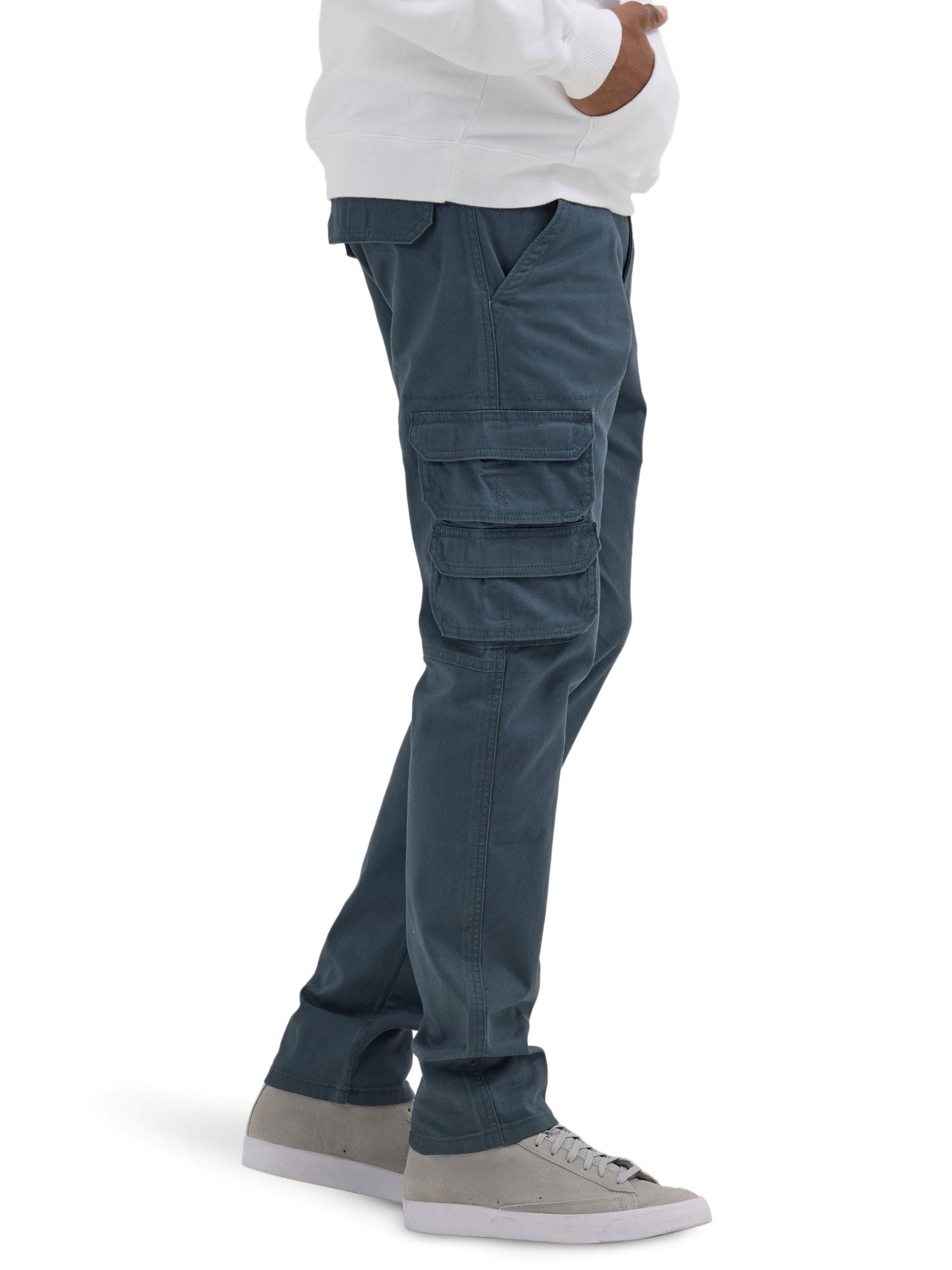 Wrangler Men's Stretch Taper Leg Regular Fit Cargo Pants - Jungle Camo, All Sizes