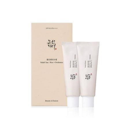 Beauty of Joseon Relief Sun : Rice + Probiotics SPF50, PA++++ (50ml, 1.69fl.oz) - Pack of 2