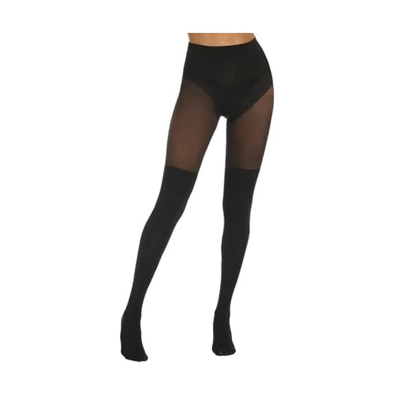 ZC Faux Thigh High Tights Suspender Pantyhose Mock Over the Knee Socks Goth Stockings