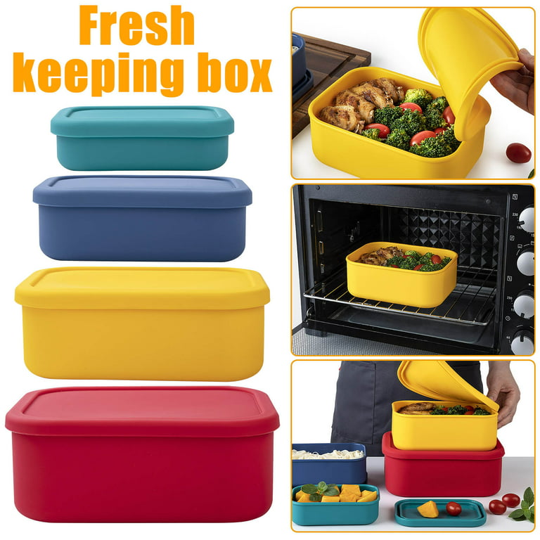 24pcs Fresh-keeping Box, Refrigerator Storage Plastic Box, Lunch Bento Box,  BPA Free Plastic Food Pantry Organizer For Cereals, Flour And Sugar, Fruit