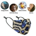 thumbnail image 2 of 1 PC Animal Blue Fashion Sequin Mask, 2 of 5