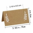 thumbnail image 2 of 20/50/100pcs Khaki Name Place Card Wedding Seating Number Table Card Birthday Party Sign in Classmate Dinner Greeting Seat Card, 2 of 6