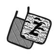 thumbnail image 2 of Letter Z Moustache Initial Pair of Pot Holders, 2 of 2