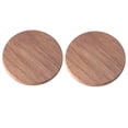 thumbnail image 4 of KALLORY 2Pcs Walnut Color Coaster for Backyard BBQ and Heat Insulation, 4 of 8