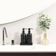 thumbnail image 3 of Set dispensador de jabón Prus Waso negro con bandeja para baño, 3 of 7