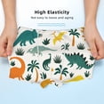 thumbnail image 3 of Yiaed Dinosaurs and Tropical Leaves Print Boys' Boxer Briefs Cotton Casual Stretch Comfort Boys Boxers - Kids Boxer Briefs Underwear for Boys (6-18)-X-Small, 3 of 5