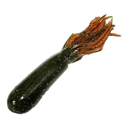 Chompers Ultra Pro Tube Bait 4 Green Pumpkin/Orange Tail