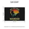 thumbnail image 2 of Placemats Set of 4 / 6, Not All Who Wander Are Lost 1 Placemats for Dining Table Indoor/Outdoors Heat Resistant Washable Placemats 18" x 12", 2 of 8
