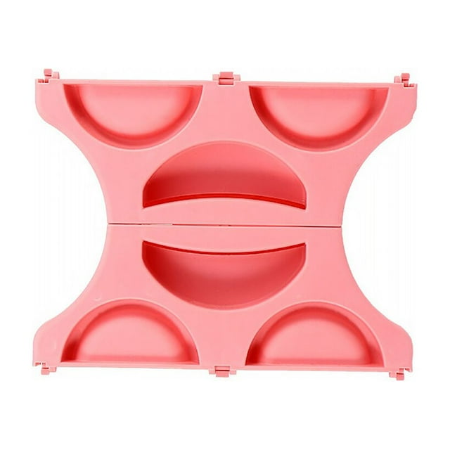 Injueey Molde para bolas de hervida Manual, prensa de reutilizable, pasteles de frutas, envoltorio de raviolis, Clips de molde, accesorios de Herramientas y accesorios para hornear Rosado
