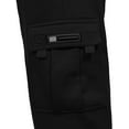 thumbnail image 3 of J. METHOD Men’s Cargo Pants Lightweight Comfy Jogger Fleece Elastic Waistband Workout Casual Active Sports Sweatpants NEMP17 Black M, 3 of 8