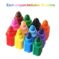 thumbnail image 4 of Leinuosen Stacking Crayons Stackable Buildable Crayons Colorful Crayon for School Office Supplies, 12 Colors (12 Pieces), 4 of 4