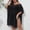 Black, variant on Pitauce Swimsuit Coverup for Women Sexy Hollow Out Embroidery Crewneck Tassels Pool Beach Cover Ups Short Sleeve Summer Casual Bikini Cover Up
