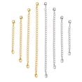thumbnail image 1 of FRCOLOR Rallonge de Collier 8 Pcs Or Argent Acier Inoxydable Rallonge de Bracelet Chaîne Ensemble,5.91"X0.16"X0.08 Pouces, 1 of 3
