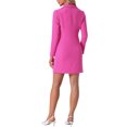 thumbnail image 3 of INSPIRAR CHIC Vestido Blazer Casual para Mujeres con Solapa Notch para Oficina L Color Rosa Fucsia, 3 of 6