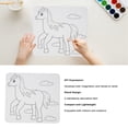 thumbnail image 4 of DIY Predrawn  Animal Outline Painting Board With Recessed Stand On Back For Kids Educational Fun, 4 of 8
