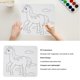 thumbnail image 4 of Pintura Predibujada, Tablero Prepintado, Lienzo Predibujado, Soporte Empotrado, Papel, Lienzo De Contorno De Dibujos Animados Lindo Para Niños, Garabato DIY, 4 of 8