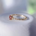 thumbnail image 2 of anillos mujer boda tous joyería mujer anillos aesthetic Anillos de rubí de amor para mujer, anillo de circón de cristal de corazón, accesorios para mujer, joyería de fiesta de boda, regalo de anivers, 2 of 4