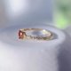 thumbnail image 2 of anillos mujer boda tous joyería mujer anillos aesthetic Anillos de rubí de amor para mujer, anillo de circón de cristal de corazón, accesorios para mujer, joyería de fiesta de boda, regalo de anivers, 2 of 4