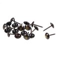 thumbnail image 2 of Uxcell 0.37''x0.67'' Upholstery Nails Tacks Furniture Thumb Push Pins Iron Black 100pcs, 2 of 5