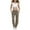 Coffee, variant on Girl's Linen Wide Leg Pants, Casual Full-Length Trousers with Pockets, Comfortable Breathable Everyday Wear for Kids 8-9 Years