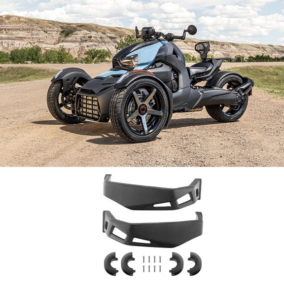Huanke-Stylish Black Hand Guards Kit For CanAm Ryker 600 900 Sport// Easy Installation
