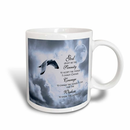Beautiful Mum - 3dRose The Serenity Prayer a beautiful dove one of a kind graphic will inspire all, Ceramic Mug, 11-ounce
