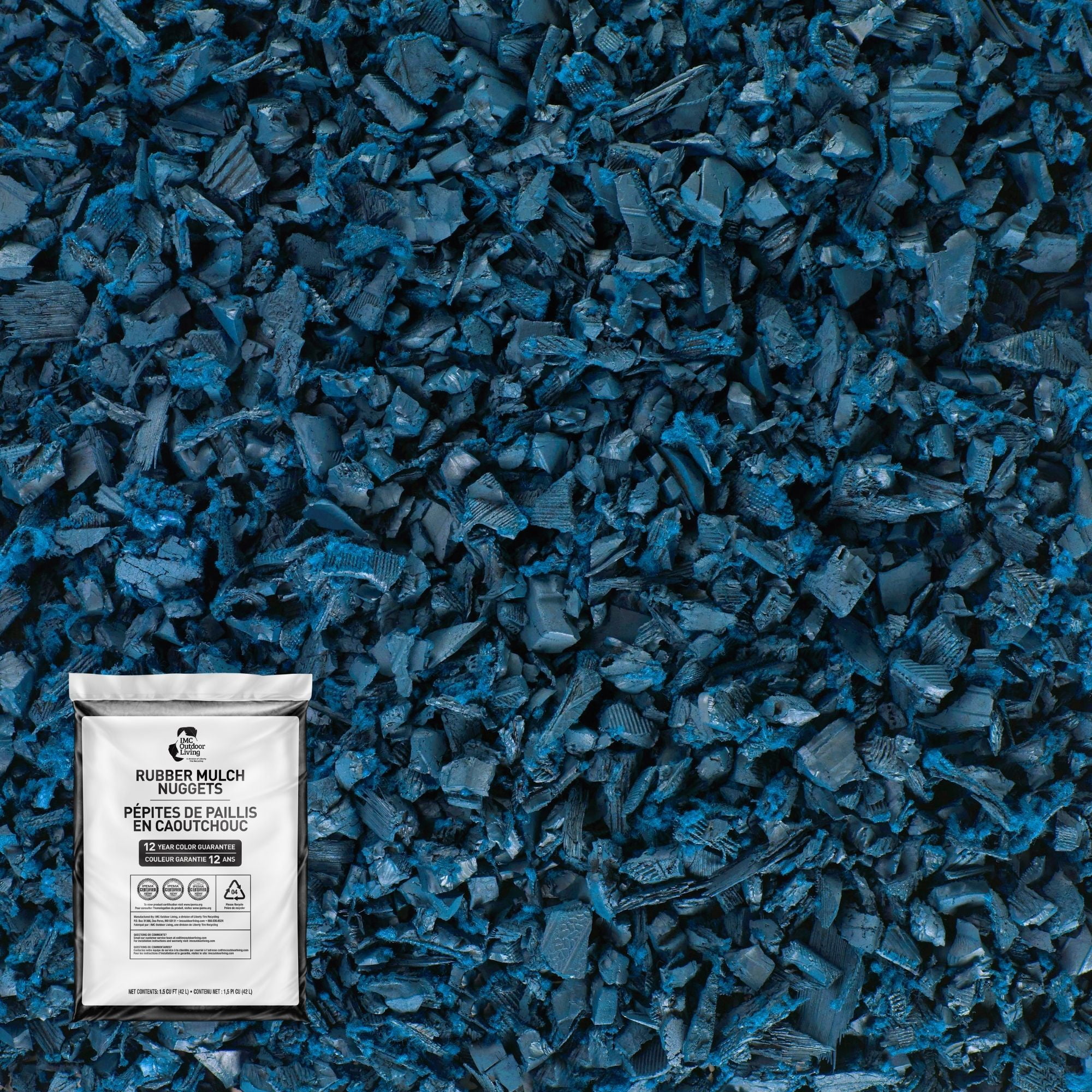 【ch!iii】Mulch Circle Bag 〜Blue Scotts Nature Scapes Color Enhanced Mulch - 2 cu ft