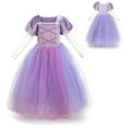 thumbnail image 3 of IBTOM CASTLE Girls Princess Dress Fancy Dress up Halloween Christmas Cosplay Long Maxi Puffy Dresses Carnival Birthday Party Evening Floor Length Prom Ball Gown, 3 of 8