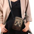 thumbnail image 4 of HELLHERO Dog Paw Print Pattern Small Crossbody Purse for Women Polyester Cross Body Purse with Double Deck, 4 of 7