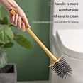 thumbnail image 4 of Wall Mounted Toilet Brush Set, 2 in 1 Bathroom Toilet Cleaner with Holder, Soft and Hard Bristle Toilet Bowl Brush for Deep Cleaning, Space Saving Toilet Scrubber for Home and Hotel, 4 of 6