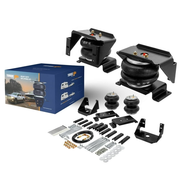 TORQUE Airbag Air Bag Suspension Kit for 1999-2025 Ford F550, 2007-2025 Dodge Ram 4500 5500 Cab-Chassis only 2WD 4WD F-550 Rear Helper Bag Spring 5000 lbs (Replaces Firestone Ride Rite 2404) (TR2404)