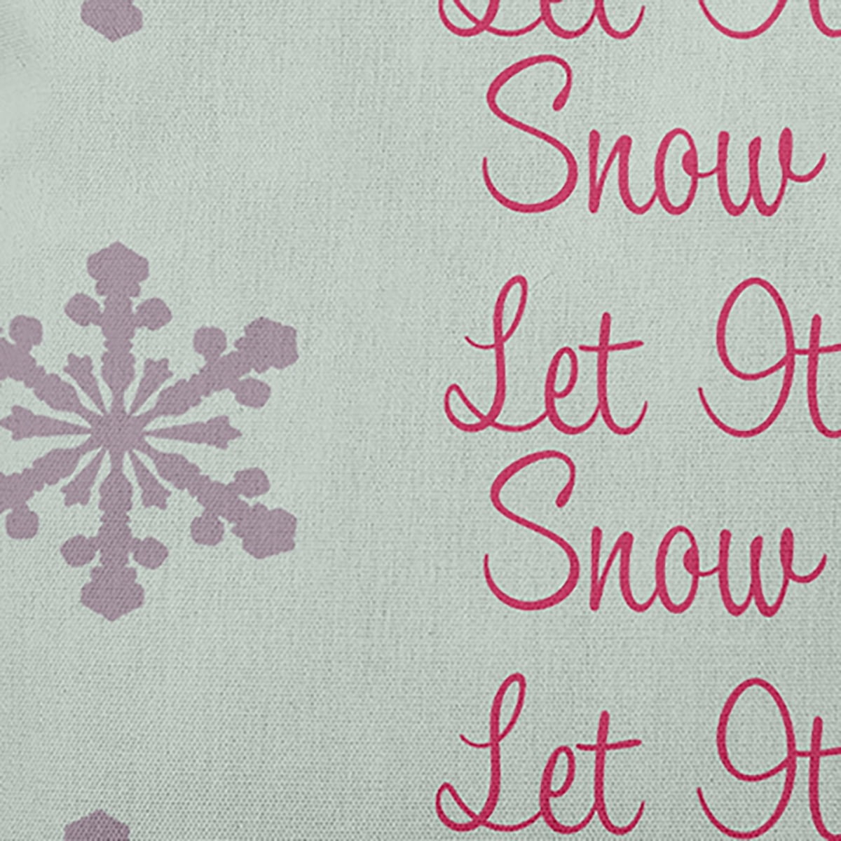 20" x 14" Simply Daisy Let It Snow Polyester Indoor/Outdoor Pillow, Breezy Green Qty 1